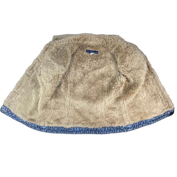 ASO Rachel Green Friends Y2K GAP Sherpa Lined Denim Vest SIZE Small Womens - Picture 3 of 10